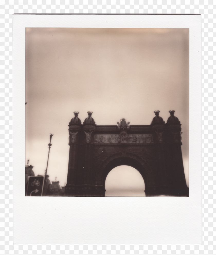 Polaroid Bild Arc De Triomf Parc La Ciutadella Ribera 1888 Barcelona Universal Exposition PNG