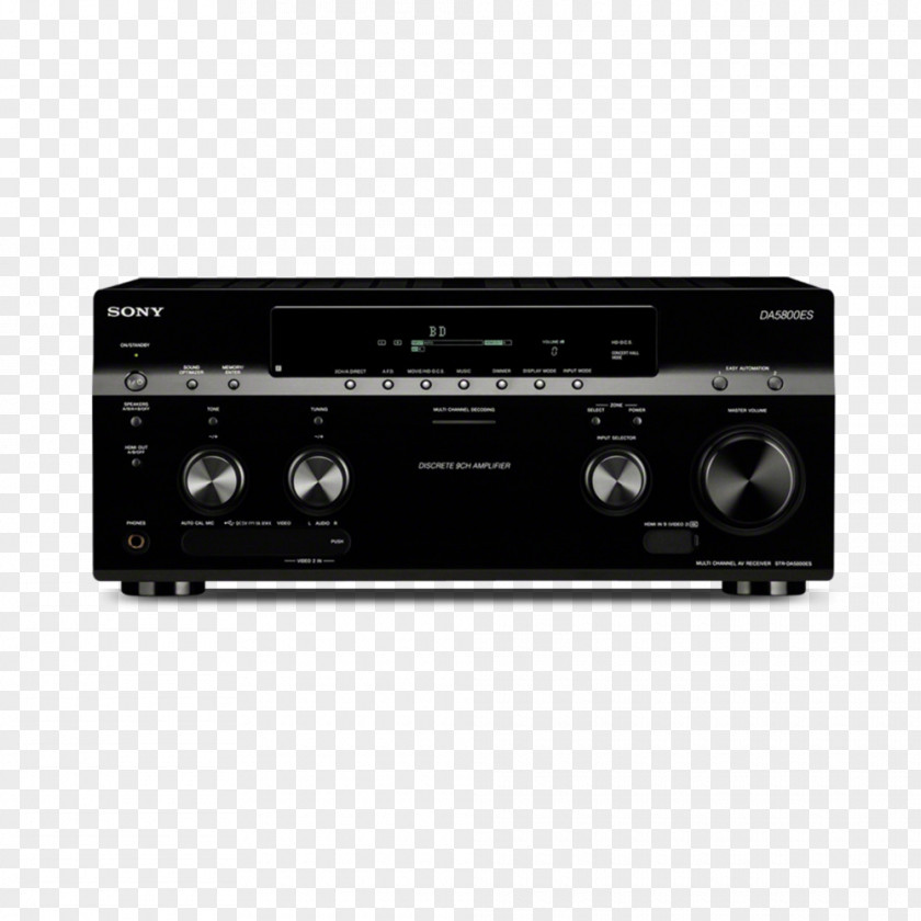 Sony Turntable AV Receiver Corporation STR-DA5800ES Home Theater Systems Component Video PNG