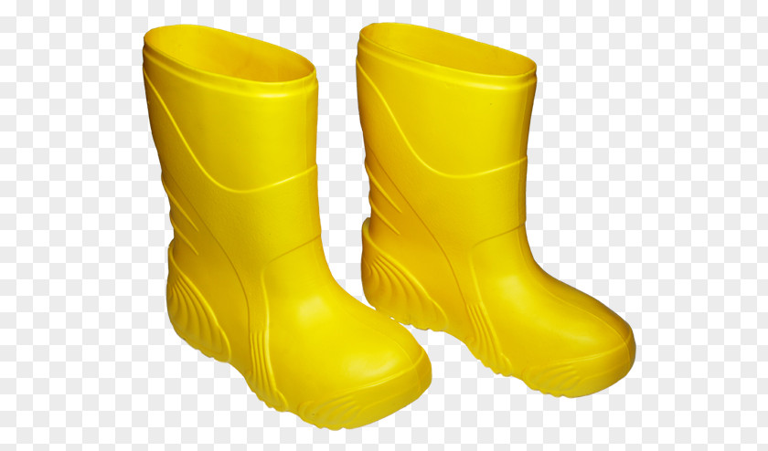 Synthetic Rubber Shoe Footwear Yellow Rain Boot PNG