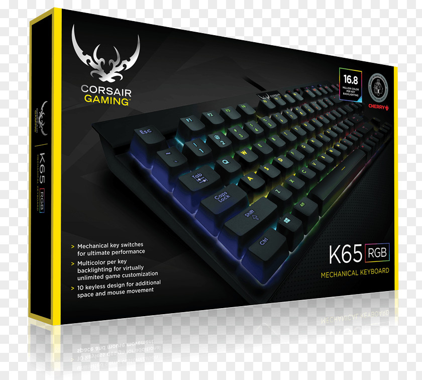 Thrown Ripples Computer Keyboard Gaming Keypad Cherry Backlight RGB Color Model PNG