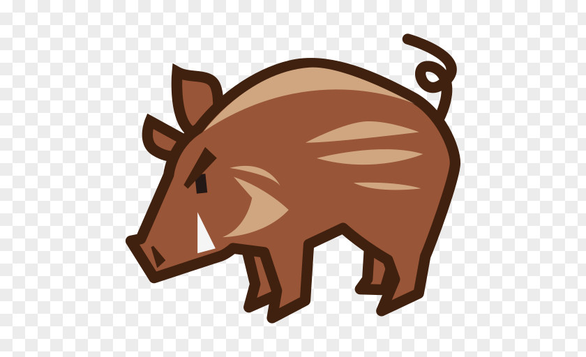 Boar Wild Emoji Sticker Common Warthog SMS PNG