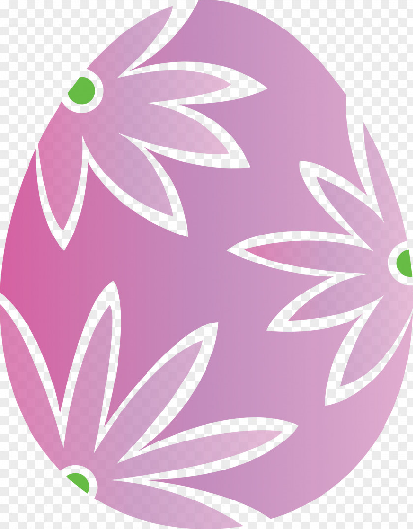 Floral Easter Egg Flower Happy Day PNG