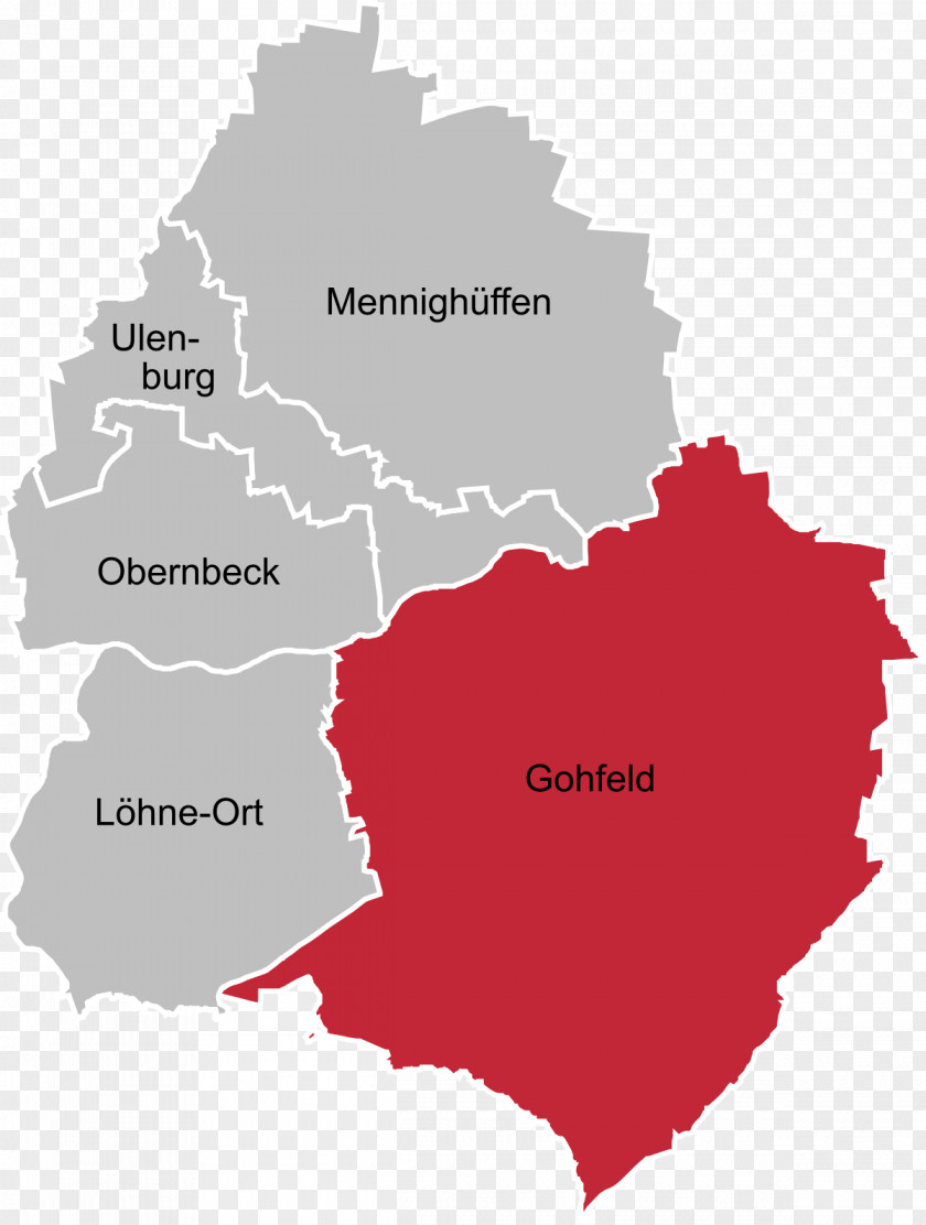 Map Gohfeld Ortsteil Obernbeck Bad Oeynhausen PNG