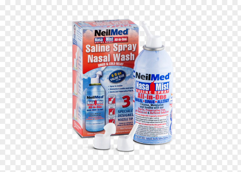 Nose Nasal Irrigation Solution Saline Spray PNG