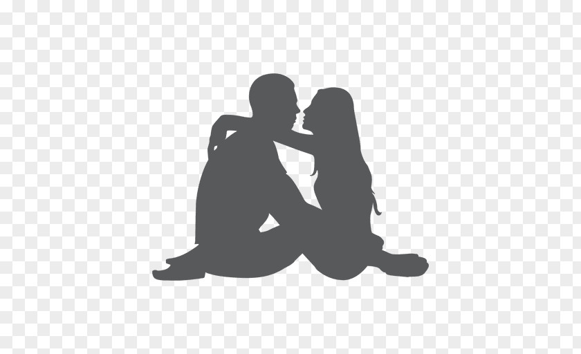 Silhouette Couple Sitting PNG couple Sitting, romantic clipart PNG