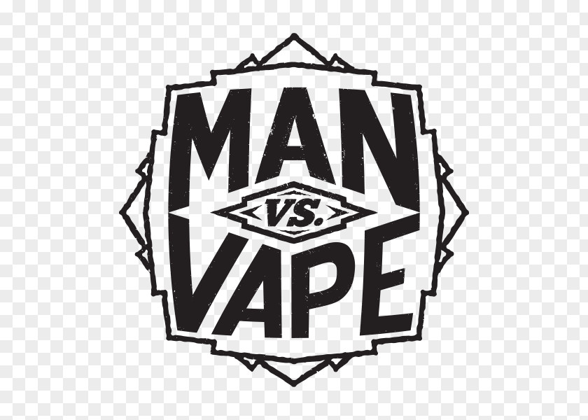 Logo Man Vs Vape Electronic Cigarette Aerosol And Liquid Brand PNG