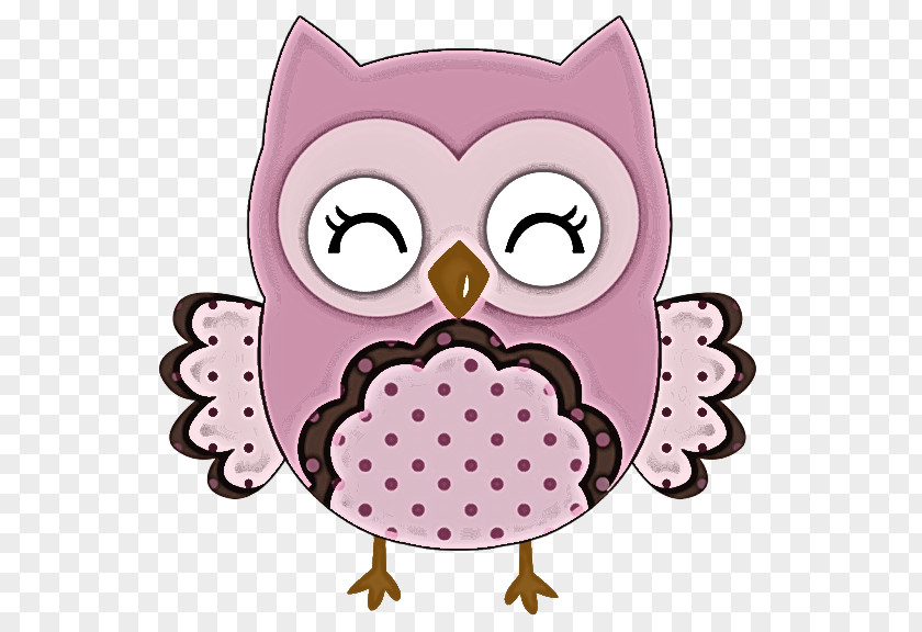 Owl Pink Bird Of Prey Purple PNG