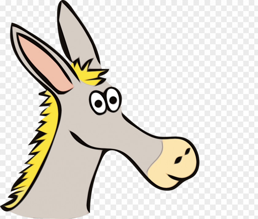 Line Art Animal Figure Donkey PNG