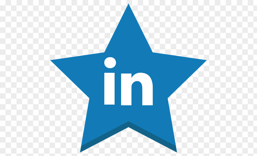 LinkedIn Star Social Media Raster Graphics PNG