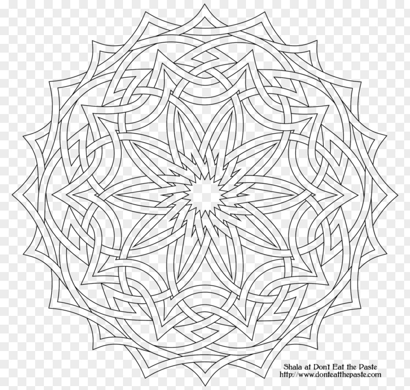 Mandala Coloring Book Yantra PNG