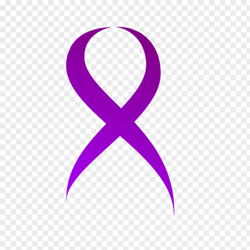 Purple Ribbon Logo Violet Lilac Magenta PNG
