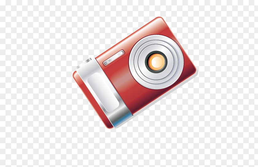 Red Digital Camera Download PNG