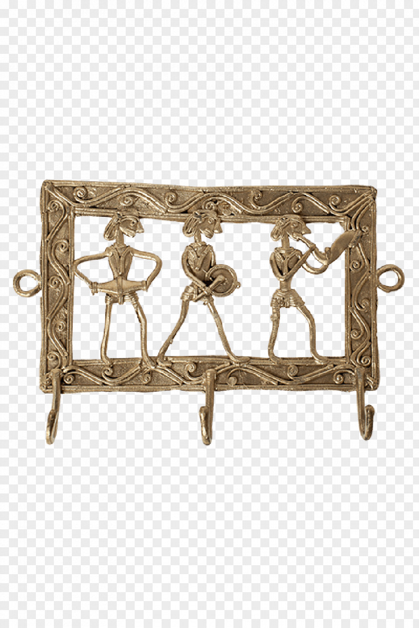 Table Dhokra Art Brass Wall PNG