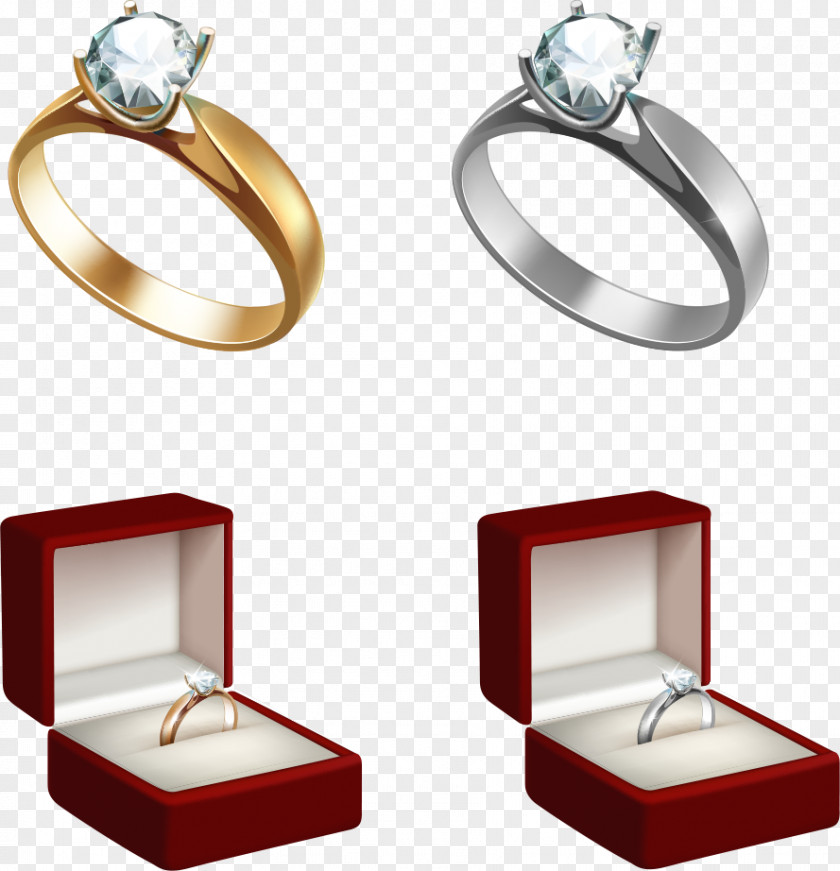 Vector Diamond Pattern Engagement Ring Wedding PNG