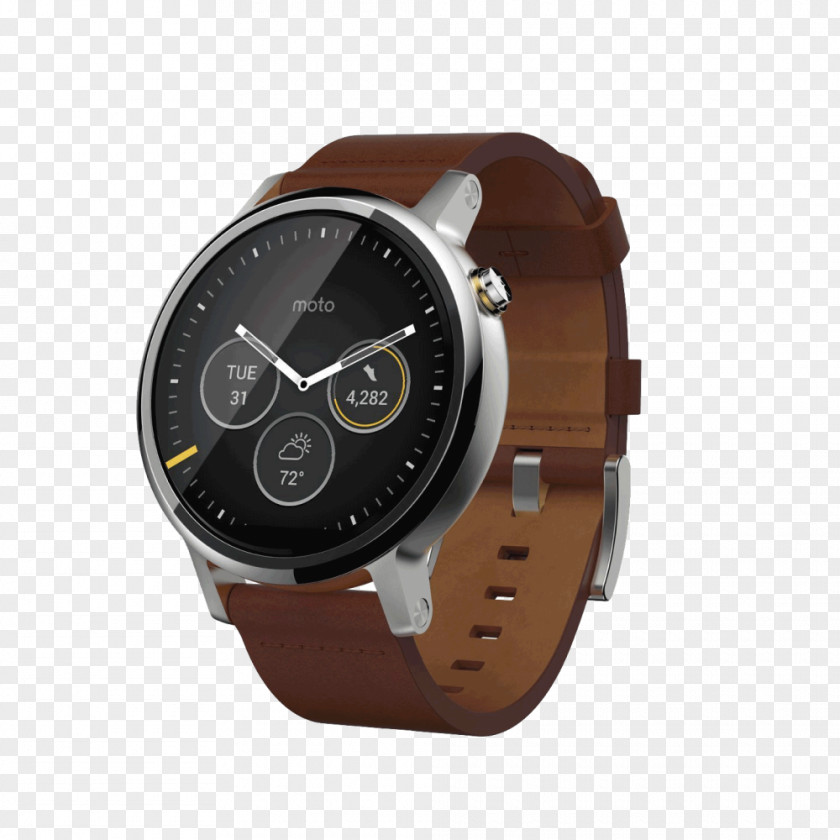 Watches Moto 360 (2nd Generation) Amazon.com Smartwatch Pebble PNG