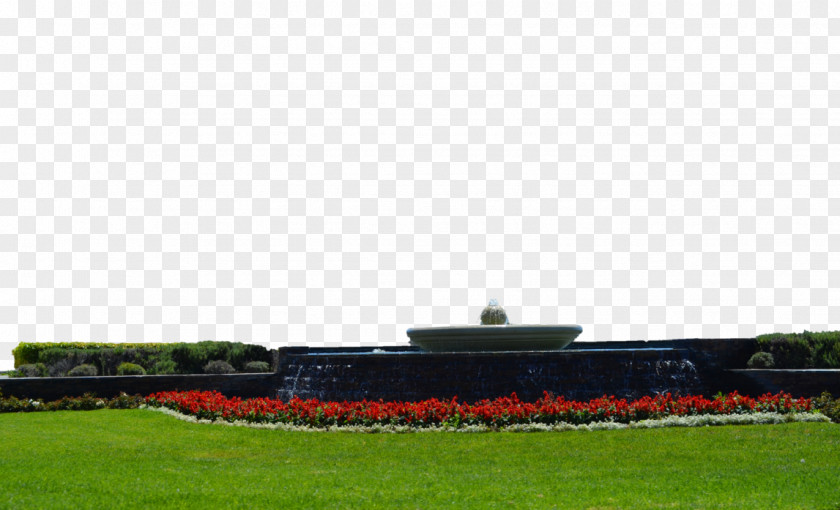 A Fountain Of Water Lawn Stadium Farm Landscape Sports Venue PNG