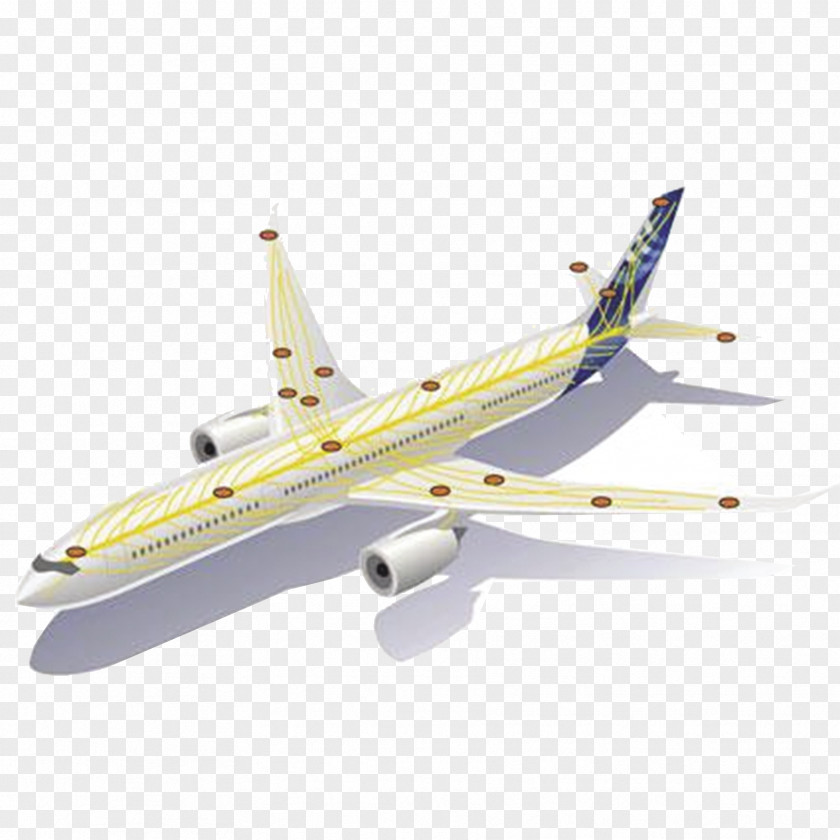 Aircraft Boeing 747-400 767 757 Aktive Faser-Verbundwerkstoffe Für Adaptive Systeme PNG
