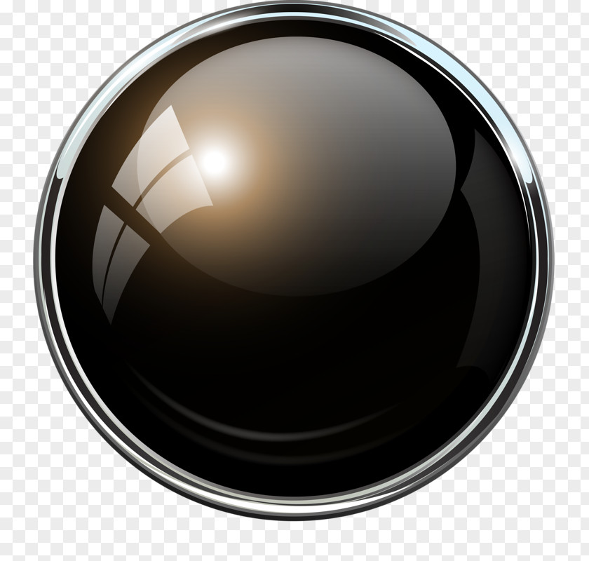 Black Button Push-button Switch PNG