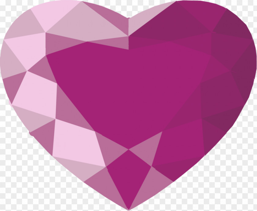 Crystal Heart Pink M RTV PNG