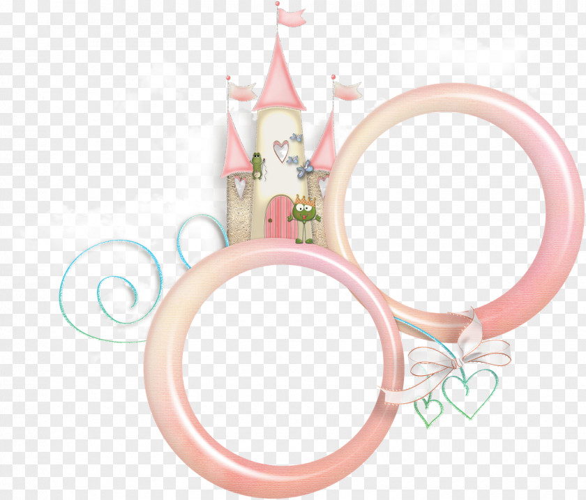 Cute Frame Pink M PNG