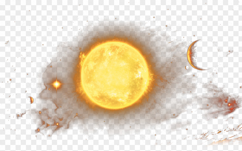 Dazzling Sun Yellow Circle Orange Computer Wallpaper PNG