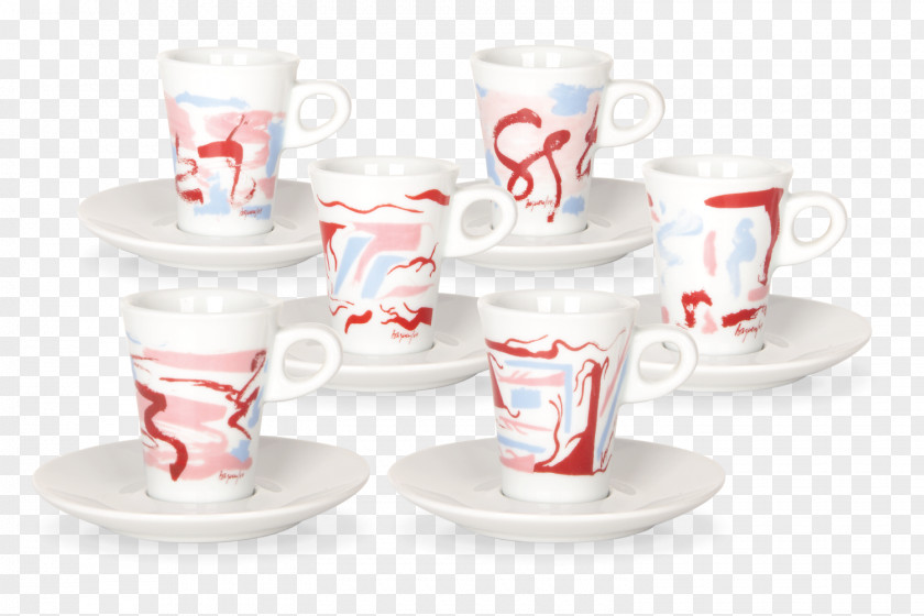 Glass Coffee Cup Saucer Porcelain PNG