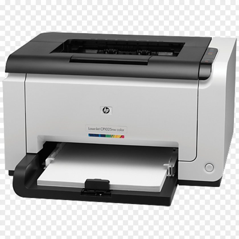 HP LaserJet Hewlett-Packard Pro CP1025 Laser Printing Printer PNG