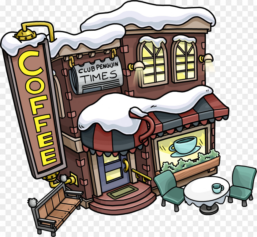 Shop Cafe Coffee Club Penguin Tea Restaurant PNG