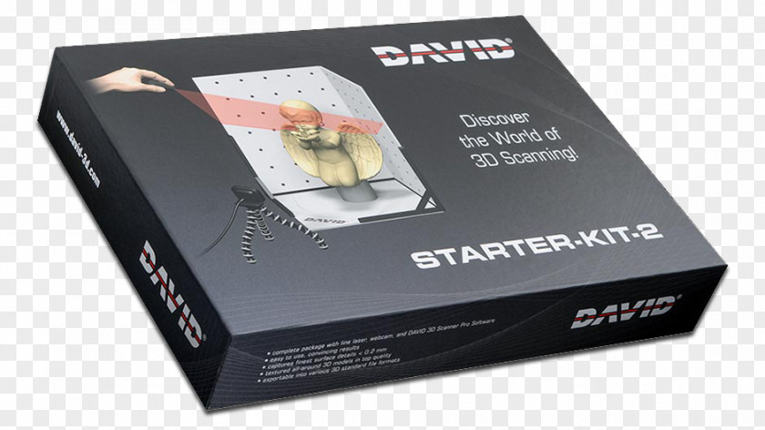 STARTER-KIT-2 Image Scanner Laser ScanningOthers 3D David LASERSCANNER Scanning Starter Kit With DAVID3 Pro Software PNG