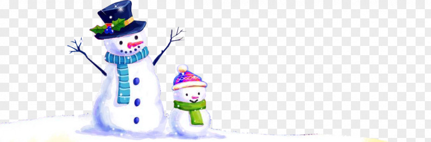 Winter Snowman Decoration PNG