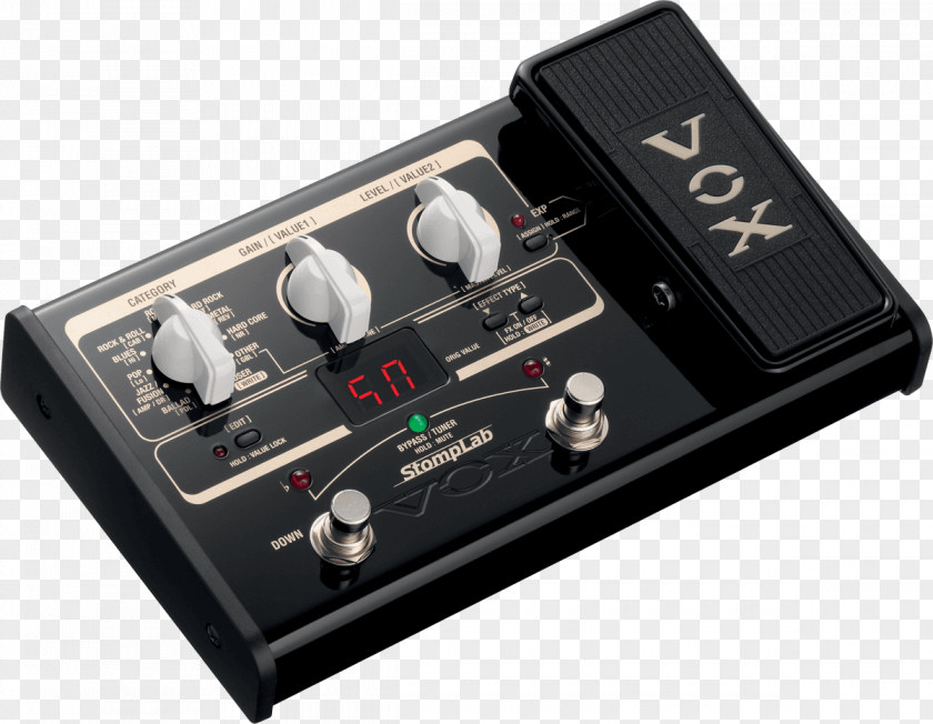 Bass Guitar Amplifier Effects Processors & Pedals VOX StompLab IIG PNG
