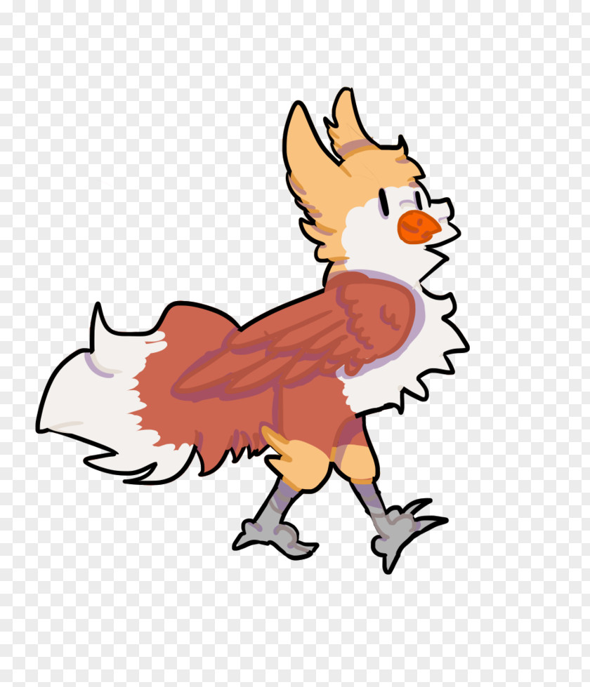 Bird Sprite Red Fox Cartoon Beak Tail Clip Art PNG