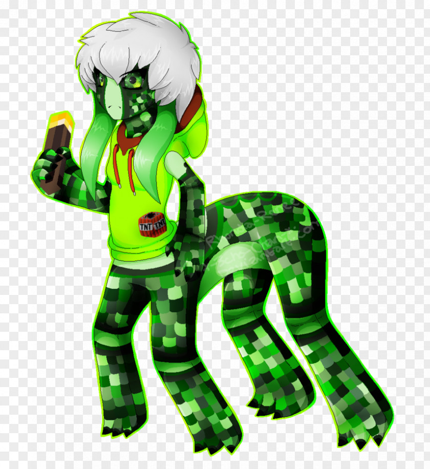 Creeper Vertebrate Green Character Headgear Fiction PNG