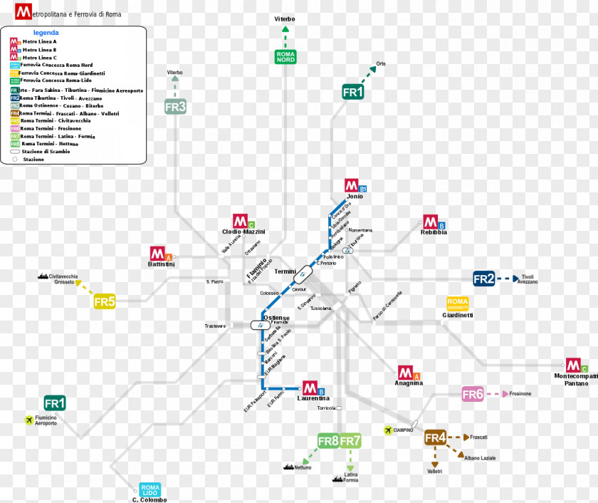 Map Rapid Transit Line C Rome Toulouse Metro B Ligne Du Réseau De Transports En Commun PNG