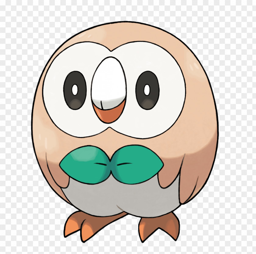 Owl Moon Pokémon Sun And Rowlet The Company Pokédex PNG