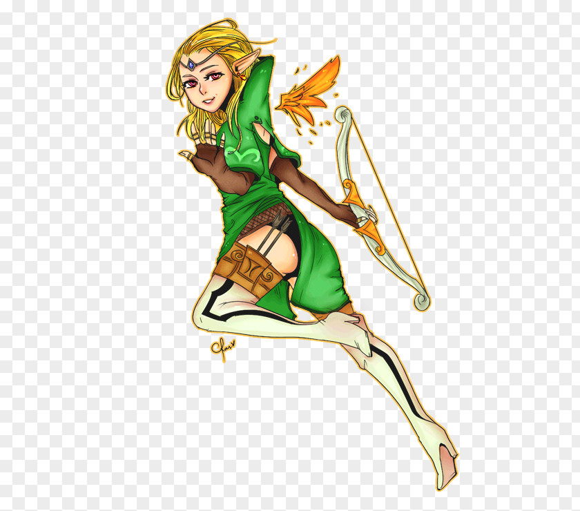 Archer Dragon Nest Fan Art Game PNG