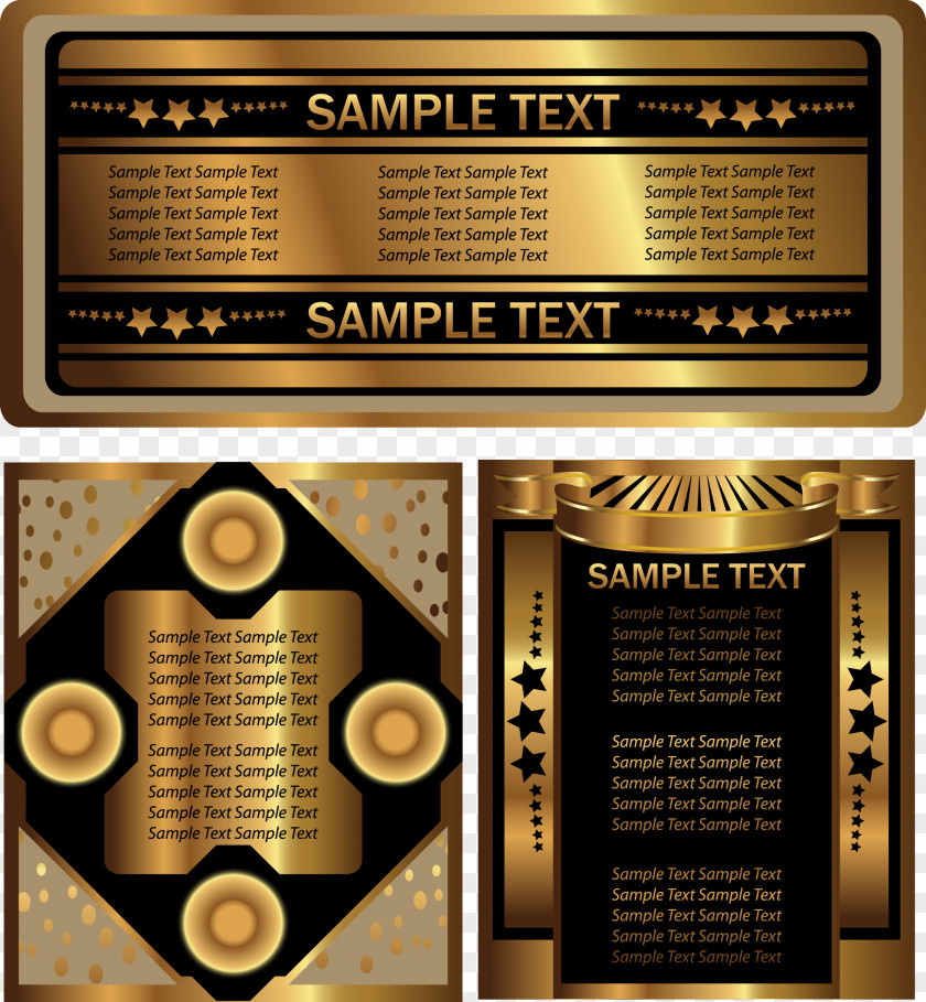 Gold Bottle Stickers Vector Download Clip Art PNG
