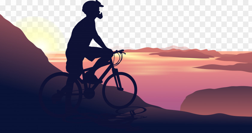 Bike Summit Cycling Silhouette Euclidean Vector Nature PNG