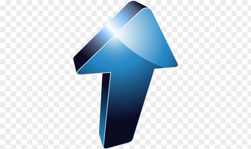 Blue Up Arrow Website PNG