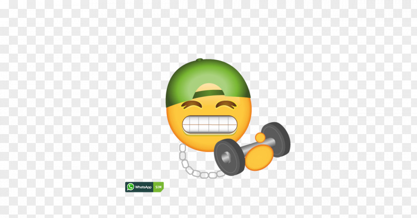 Hantel Smiley Emoticon Emoji Laughter PNG