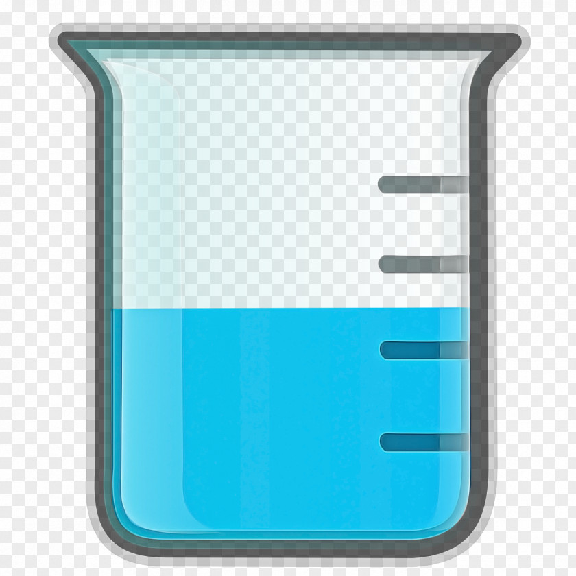 Laboratory Equipment Rectangle Beaker Aqua Turquoise Font PNG