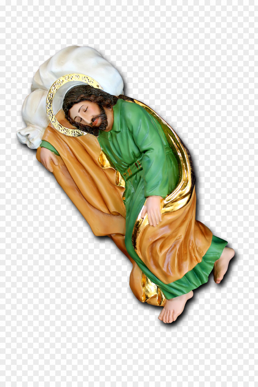 Paschal Prayer To Saint Joseph Statue Gospel Holy Card PNG