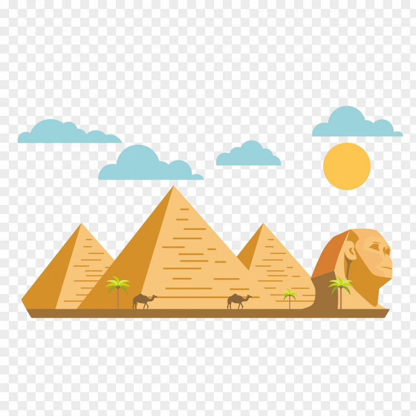 Pyramid Cartoon Material Great Sphinx Of Giza Egyptian Pyramids Ancient Egypt PNG