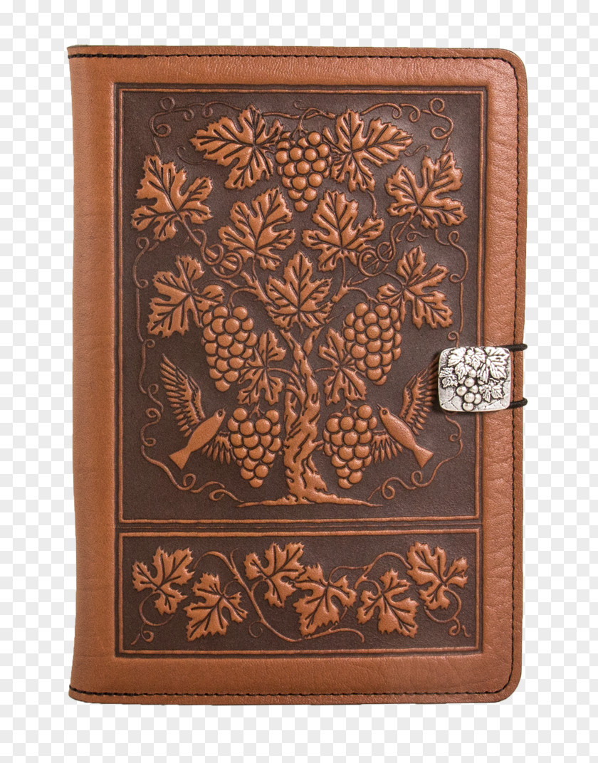 Wood Grapevine Copper Stain Rectangle PNG
