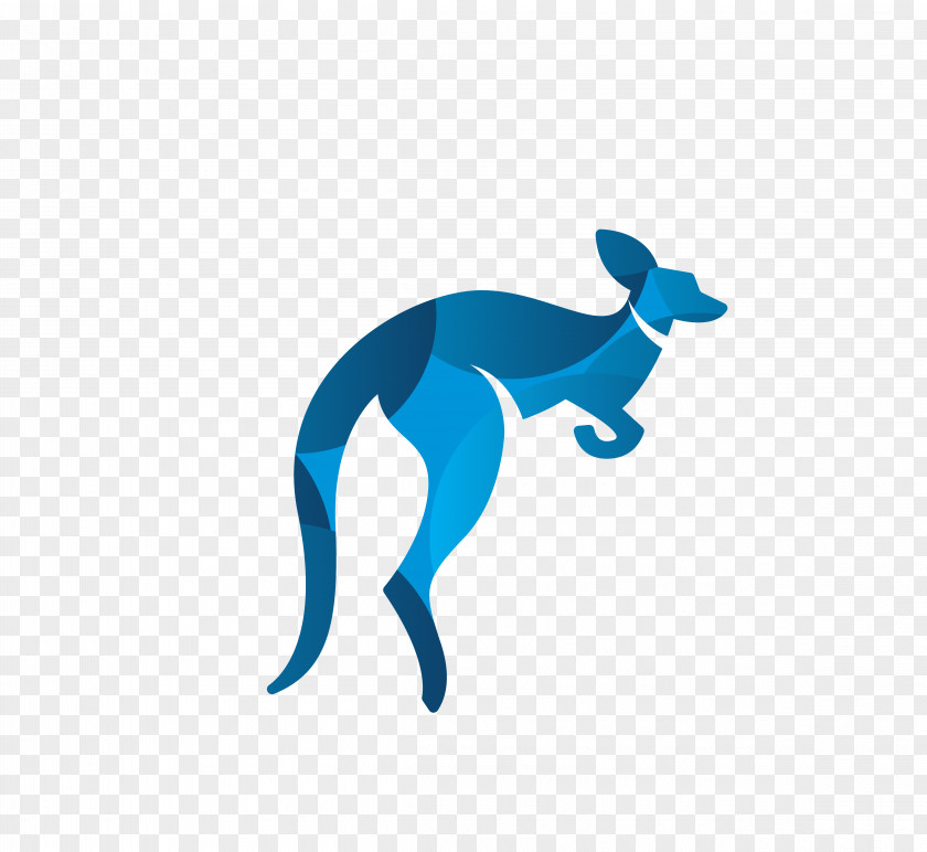 Blue Puzzle Kangaroo Red PNG