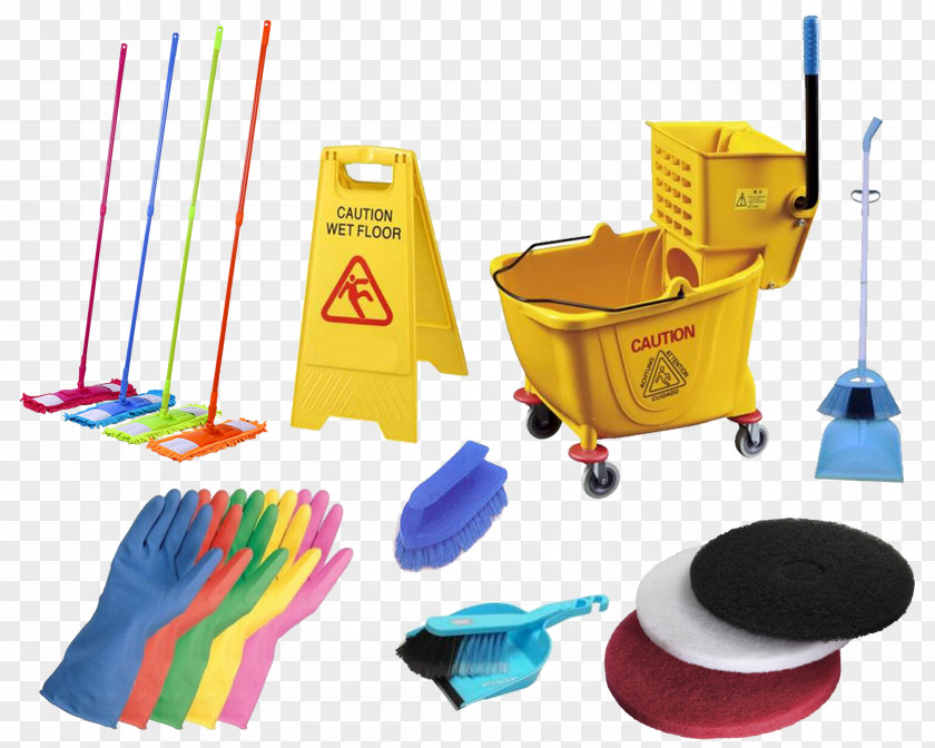 Clean Carpet Cleaning Janitor Cleaner Mop Bucket Cart PNG