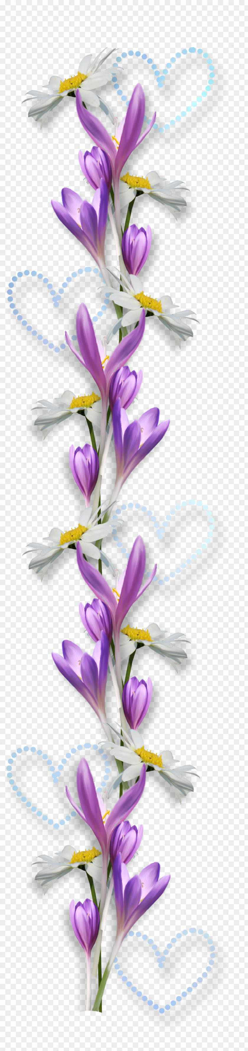 Pretty Flowers Heart Flower PNG