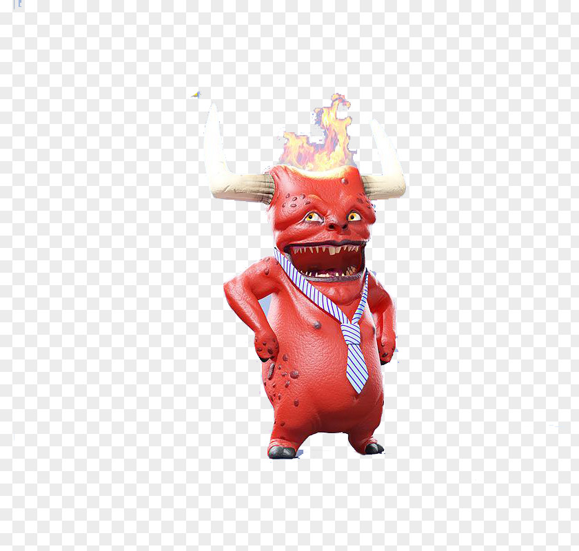 Red 3d Monster 3D Computer Graphics Mousepad File PNG