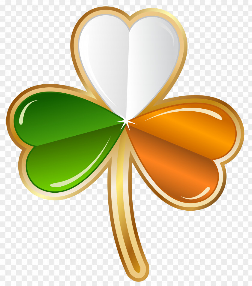 Shamrock Hearts Cliparts Ireland Saint Patricks Day Four-leaf Clover Clip Art PNG