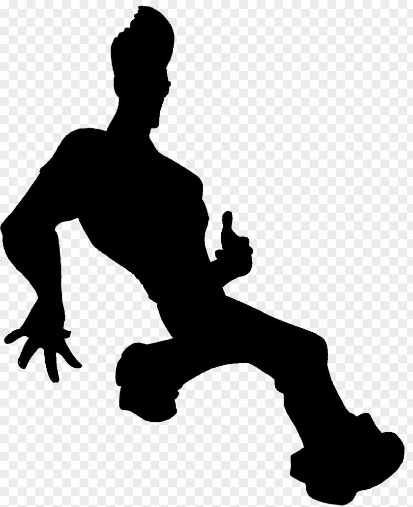 Sitting Black M White Silhouette PNG